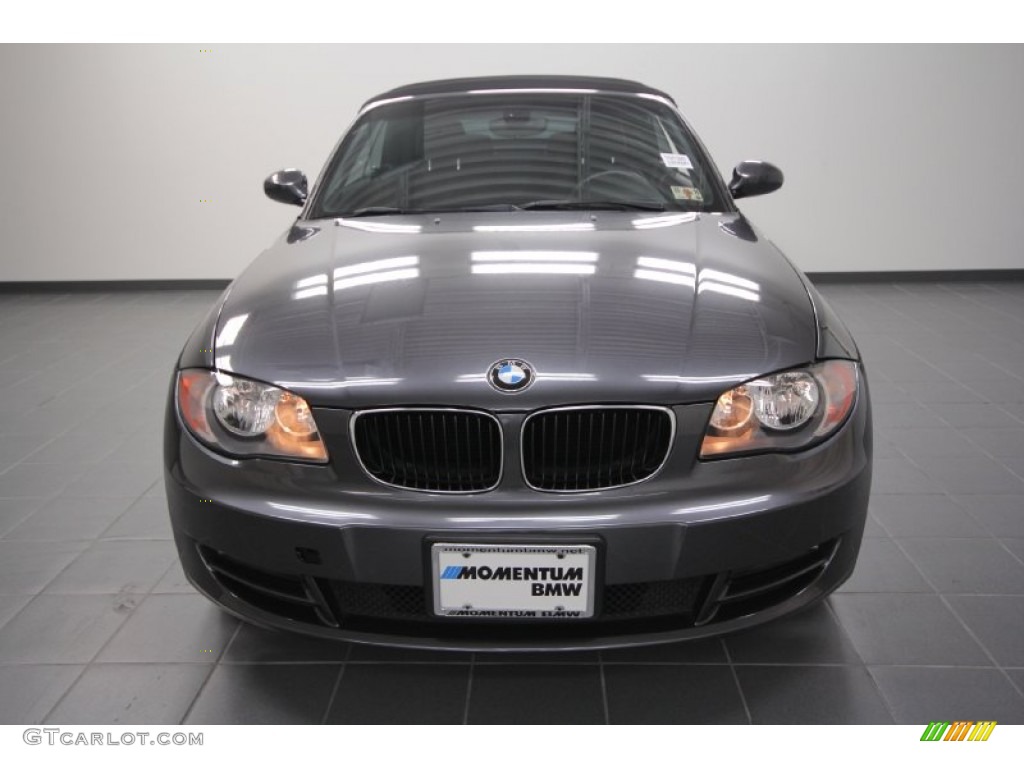 2008 1 Series 128i Convertible - Sparkling Graphite Metallic / Black photo #6