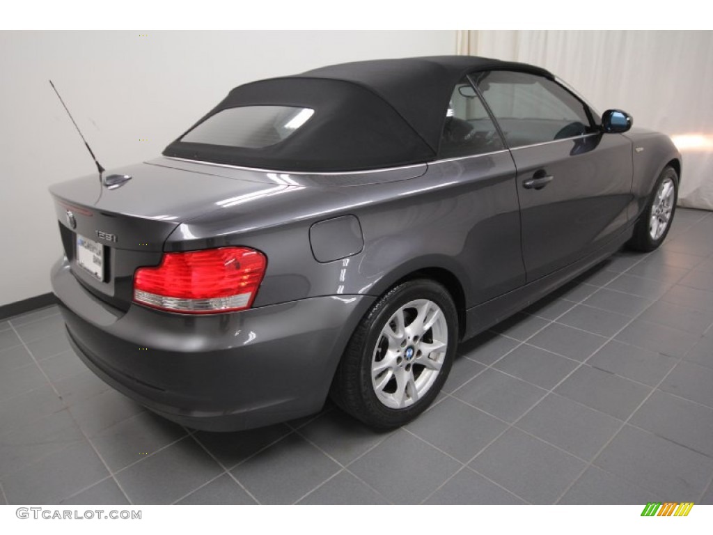 2008 1 Series 128i Convertible - Sparkling Graphite Metallic / Black photo #15