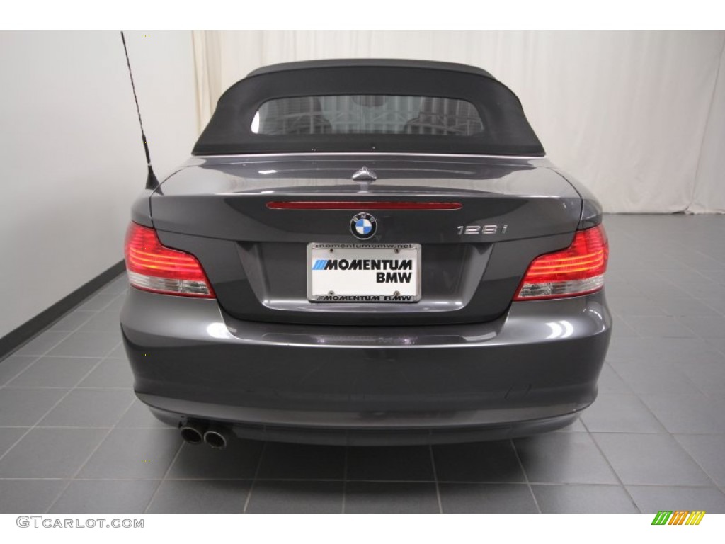 2008 1 Series 128i Convertible - Sparkling Graphite Metallic / Black photo #16