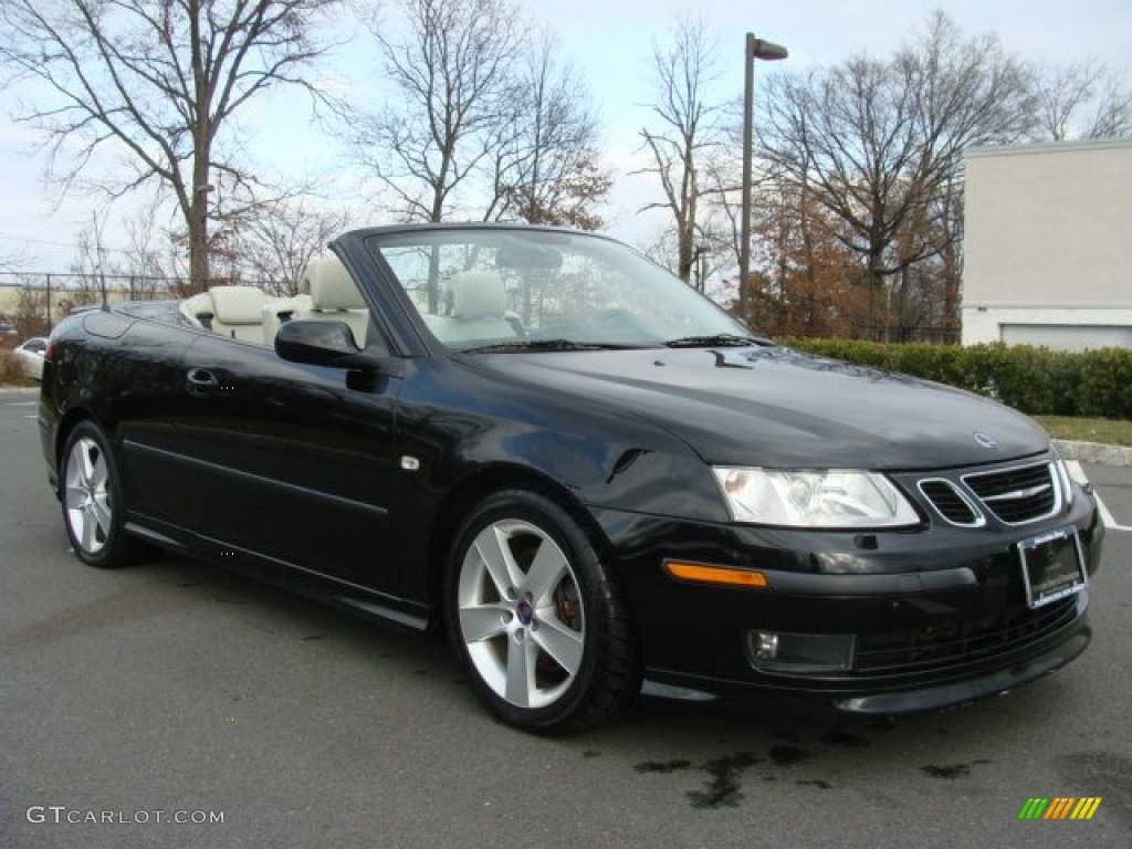 2007 9-3 Aero Convertible - Black / Parchment/Black photo #1