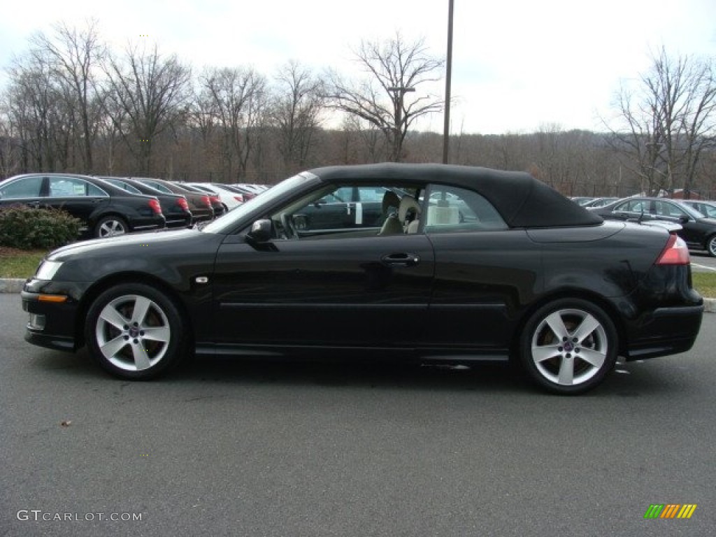 Black 2007 Saab 9-3 Aero Convertible Exterior Photo #59176502