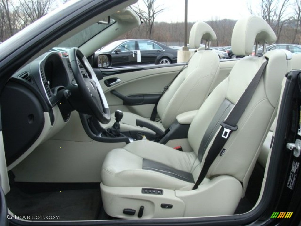 Parchment/Black Interior 2007 Saab 9-3 Aero Convertible Photo #59176584