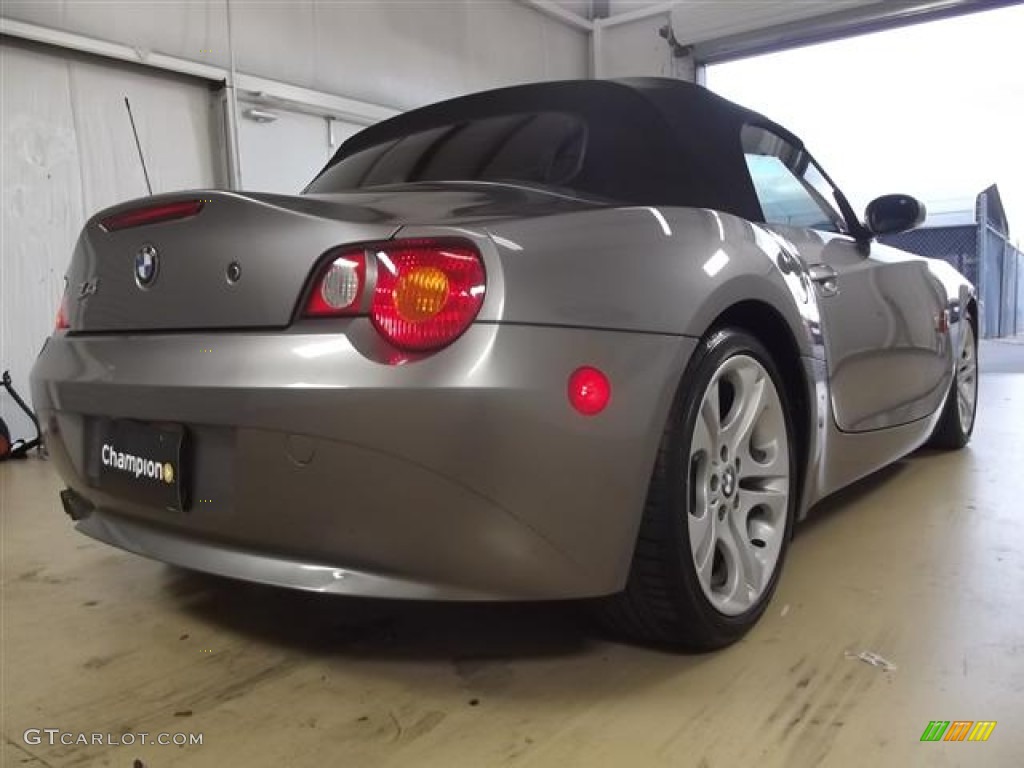 2004 Z4 3.0i Roadster - Sterling Gray Metallic / Black photo #4
