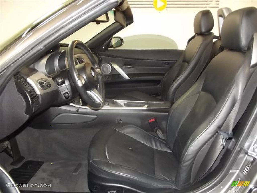 Black Interior 2004 BMW Z4 3.0i Roadster Photo #59176976
