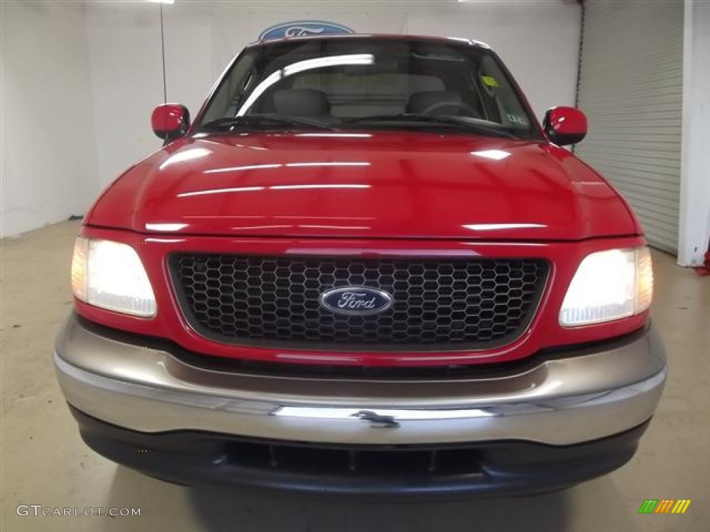 2003 F150 XLT SuperCrew - Bright Red / Medium Parchment Beige photo #2