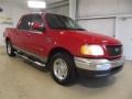 2003 Bright Red Ford F150 XLT SuperCrew  photo #3