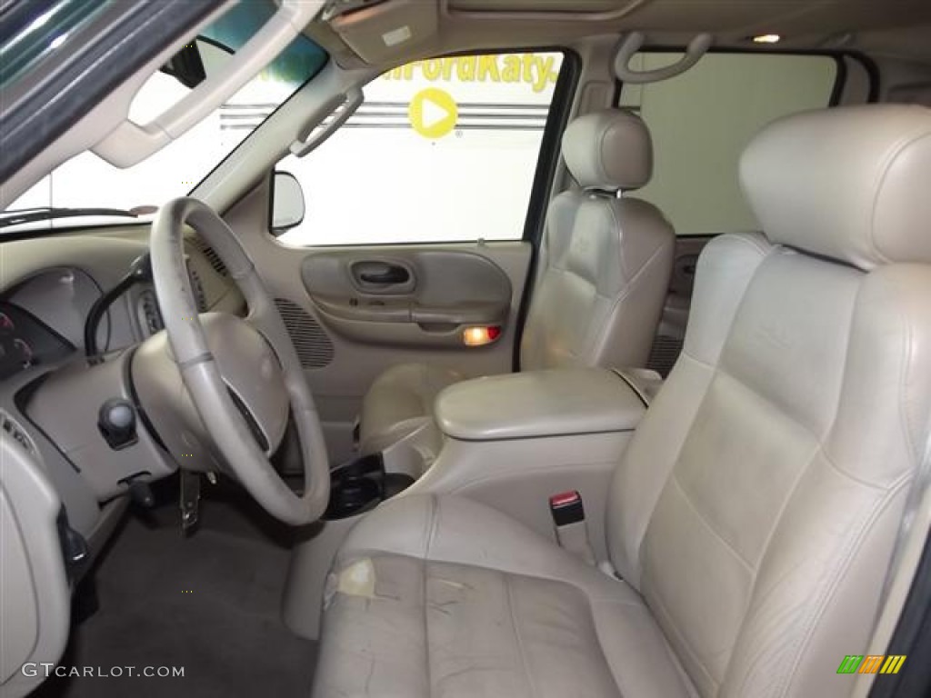 2002 F150 Lariat SuperCrew - Dark Highland Green Metallic / Medium Parchment photo #9