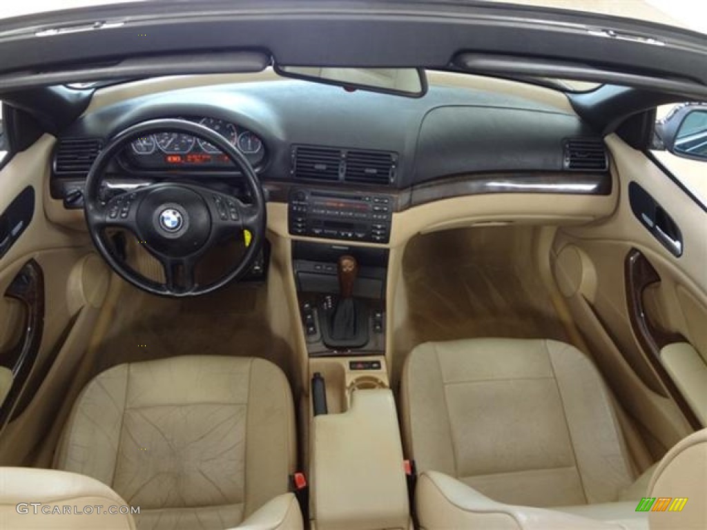 2001 3 Series 330i Convertible - Jet Black / Beige photo #16