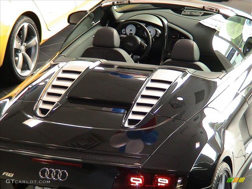 Black Fine Nappa Leather Interior 2011 Audi R8 Spyder 5.2 FSI quattro Photo #59178739