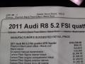 2011 Phantom Black Pearl Effect Audi R8 Spyder 5.2 FSI quattro  photo #13