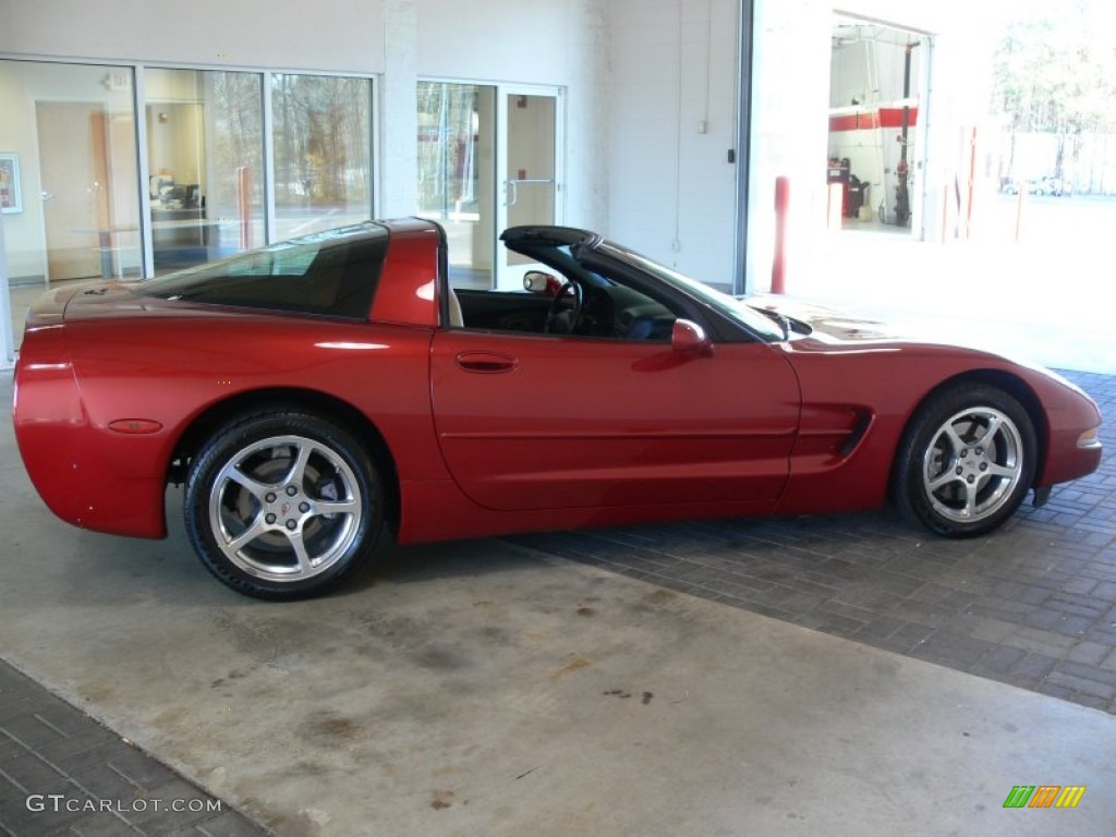2000 Corvette Coupe - Magnetic Red Metallic / Light Oak photo #7