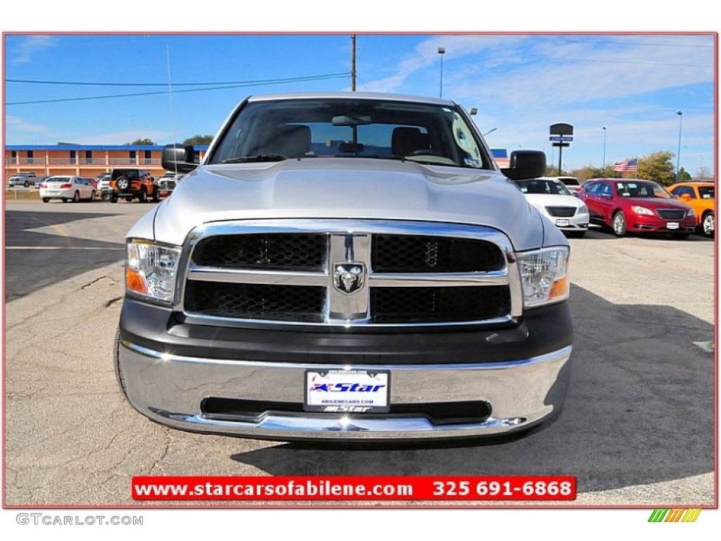 2011 Ram 1500 ST Quad Cab - Bright Silver Metallic / Dark Slate Gray/Medium Graystone photo #11