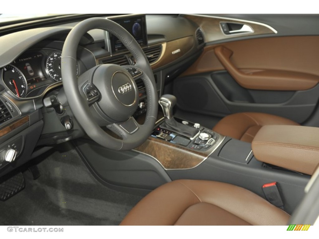 Nougat Brown Interior 2012 Audi A6 3.0T quattro Sedan Photo #59181743