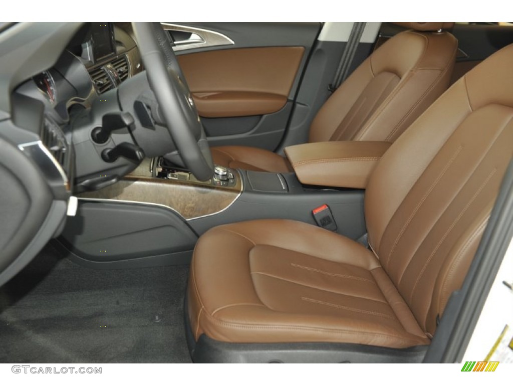 Nougat Brown Interior 2012 Audi A6 3.0T quattro Sedan Photo #59181752