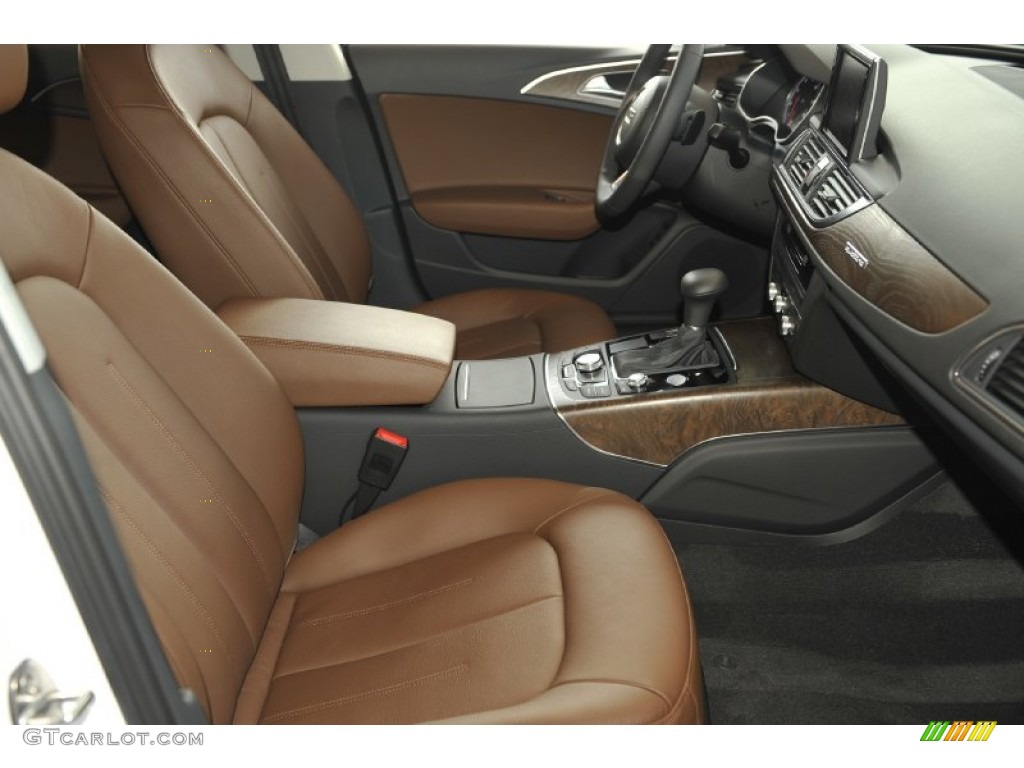 Nougat Brown Interior 2012 Audi A6 3.0T quattro Sedan Photo #59182055