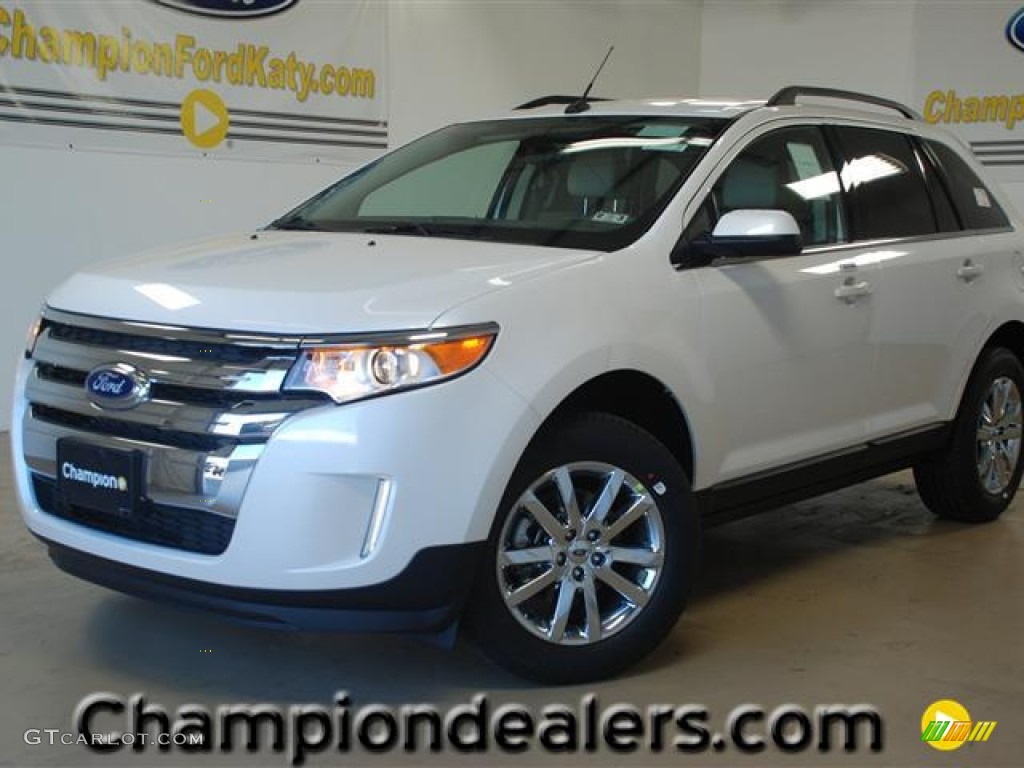 2012 Edge Limited - White Platinum Metallic Tri-Coat / Medium Light Stone photo #1