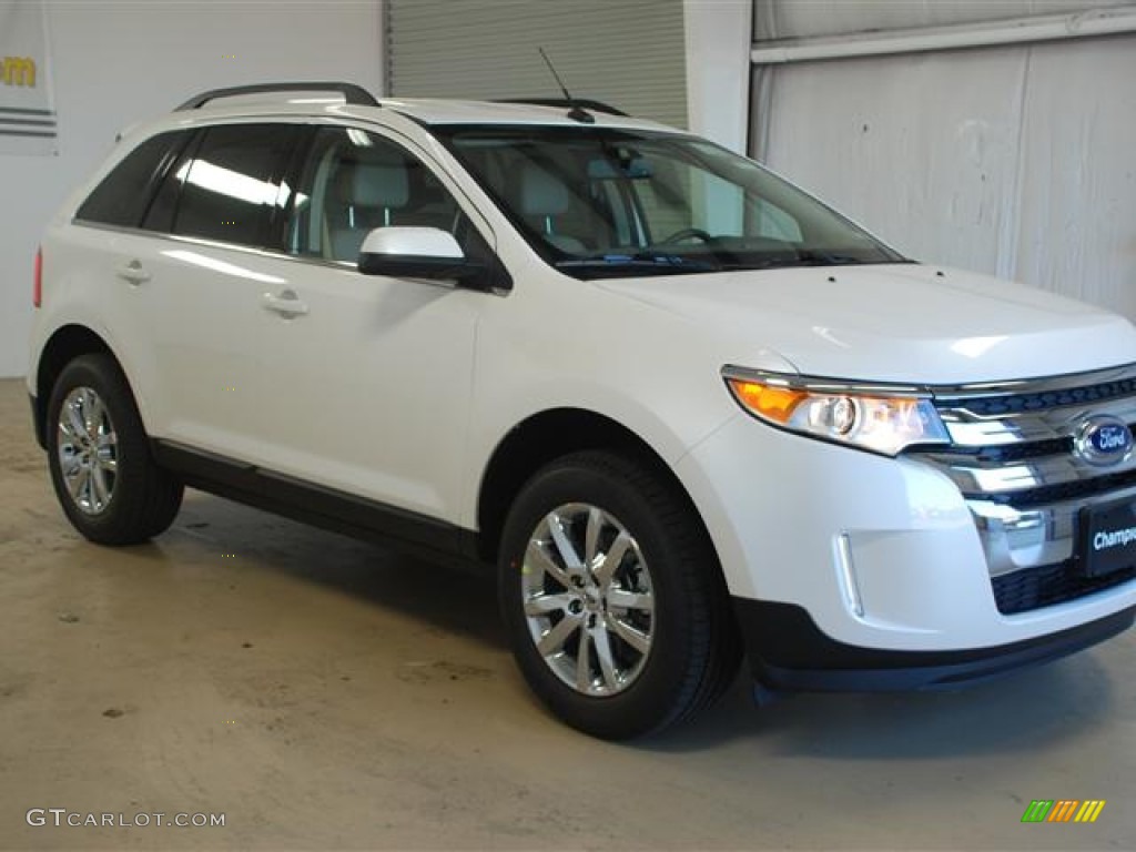 2012 Edge Limited - White Platinum Metallic Tri-Coat / Medium Light Stone photo #3