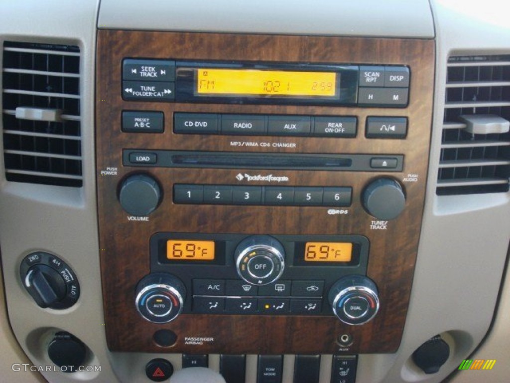 2009 Nissan Titan LE Crew Cab 4x4 Controls Photo #59184239