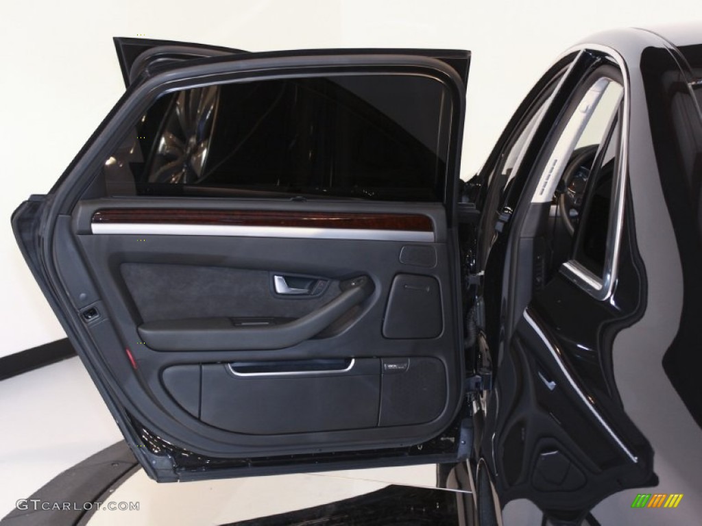 2010 Audi A8 L 4.2 quattro Black Door Panel Photo #59185840