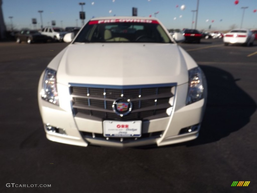 2012 CTS 4 3.6 AWD Sedan - White Diamond Tricoat / Cashmere/Cocoa photo #2