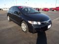 2010 Crystal Black Pearl Honda Civic LX Sedan  photo #3