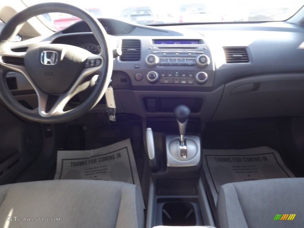2010 Civic LX Sedan - Crystal Black Pearl / Gray photo #10