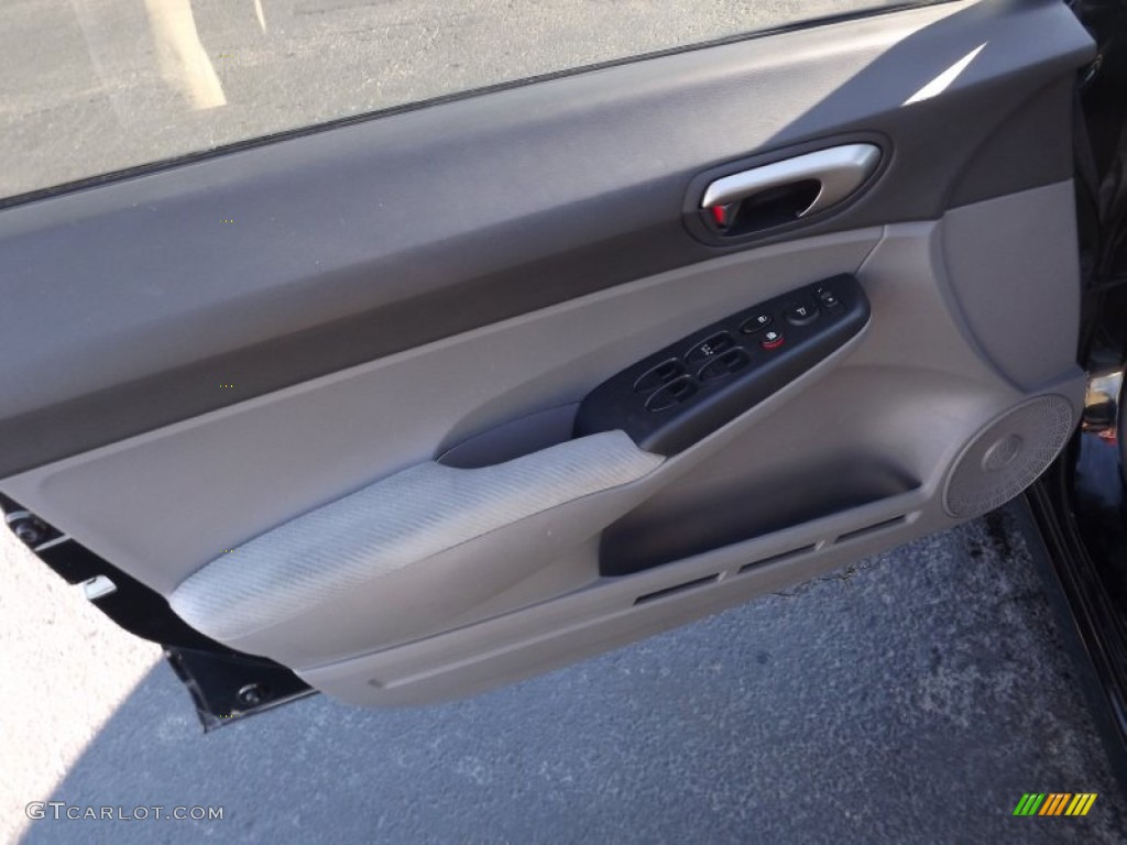 2010 Civic LX Sedan - Crystal Black Pearl / Gray photo #12