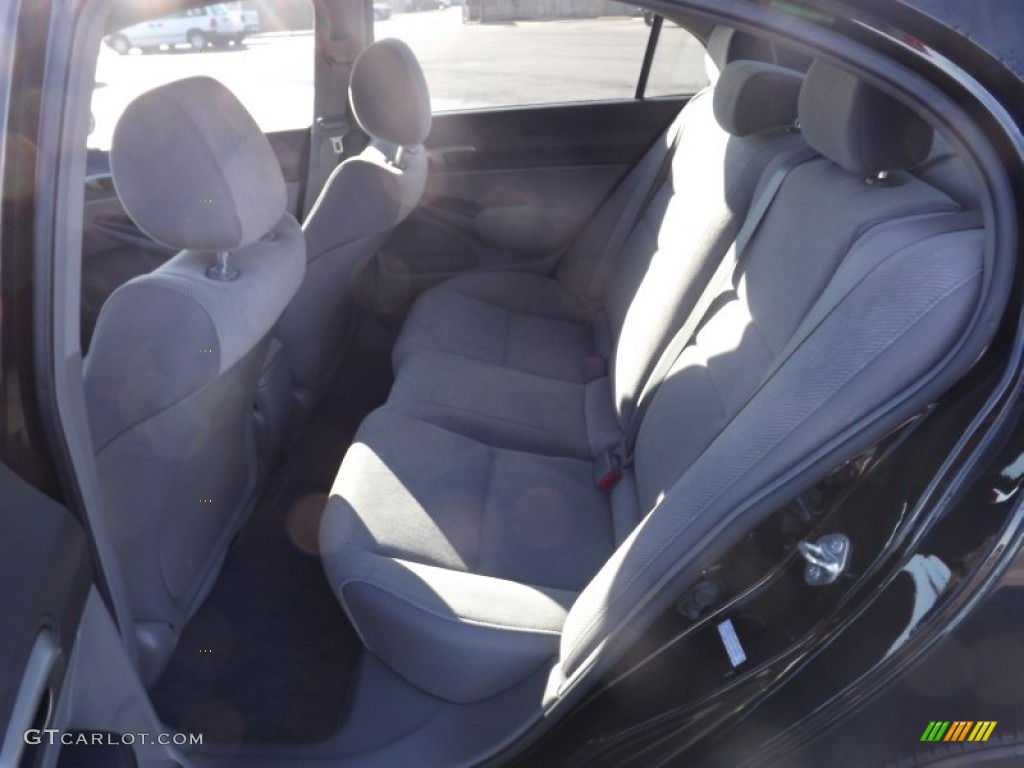 2010 Civic LX Sedan - Crystal Black Pearl / Gray photo #14