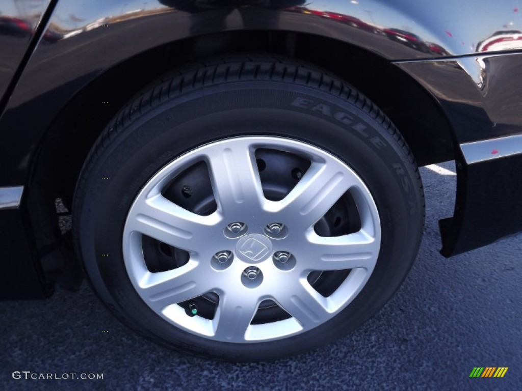 2010 Civic LX Sedan - Crystal Black Pearl / Gray photo #16