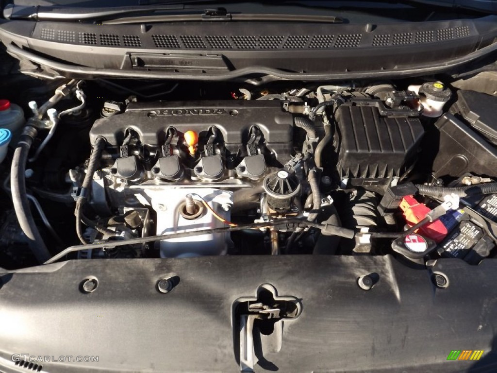 2010 Civic LX Sedan - Crystal Black Pearl / Gray photo #18