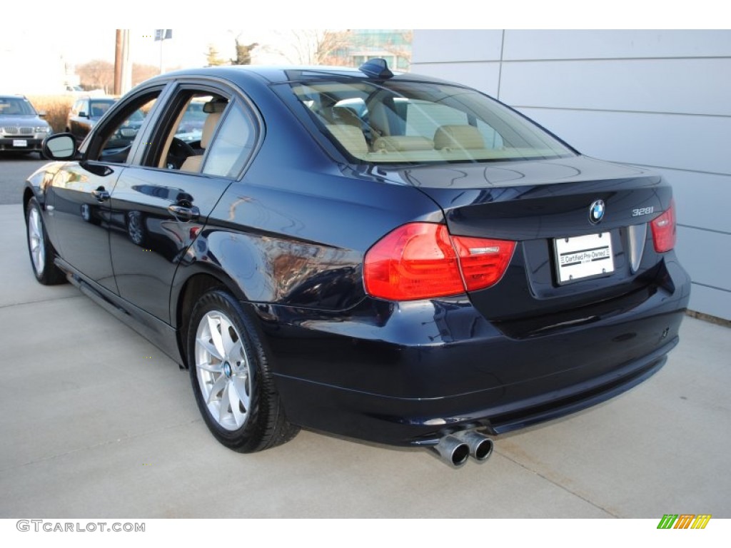 2010 3 Series 328i xDrive Sedan - Monaco Blue Metallic / Beige photo #4