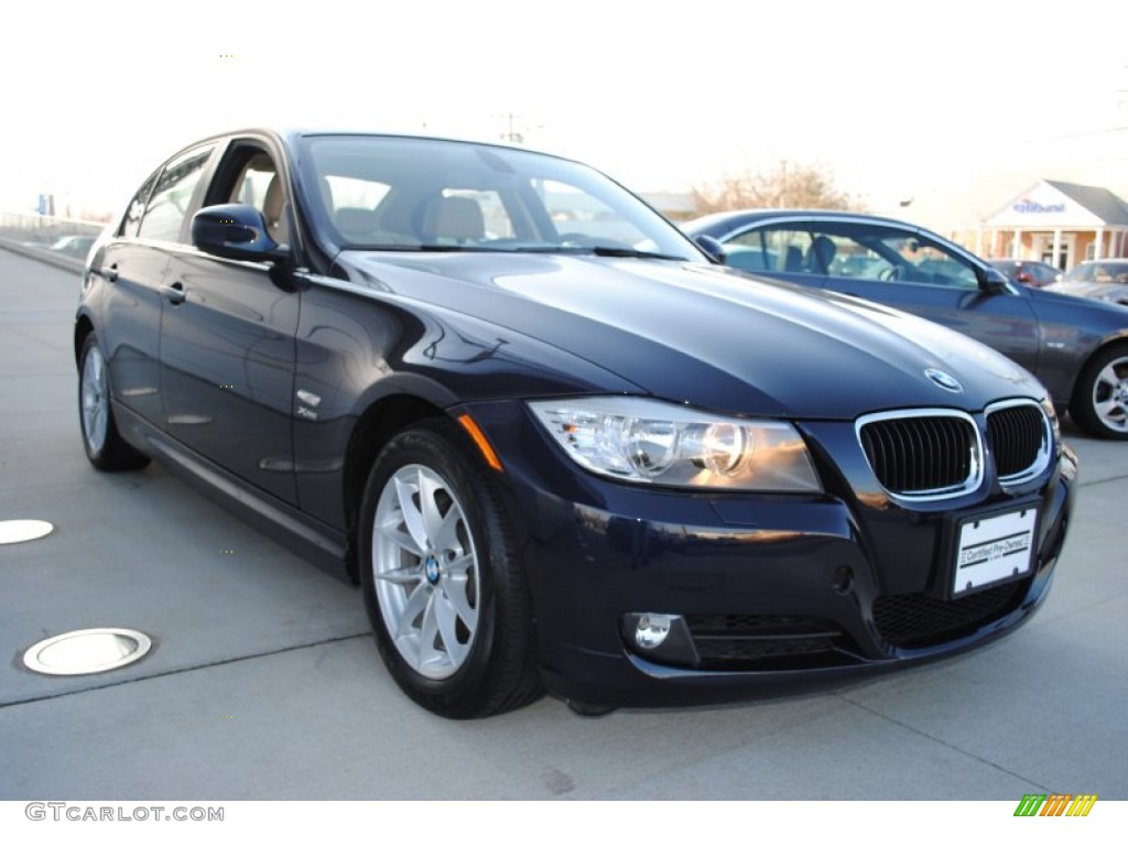 2010 3 Series 328i xDrive Sedan - Monaco Blue Metallic / Beige photo #7