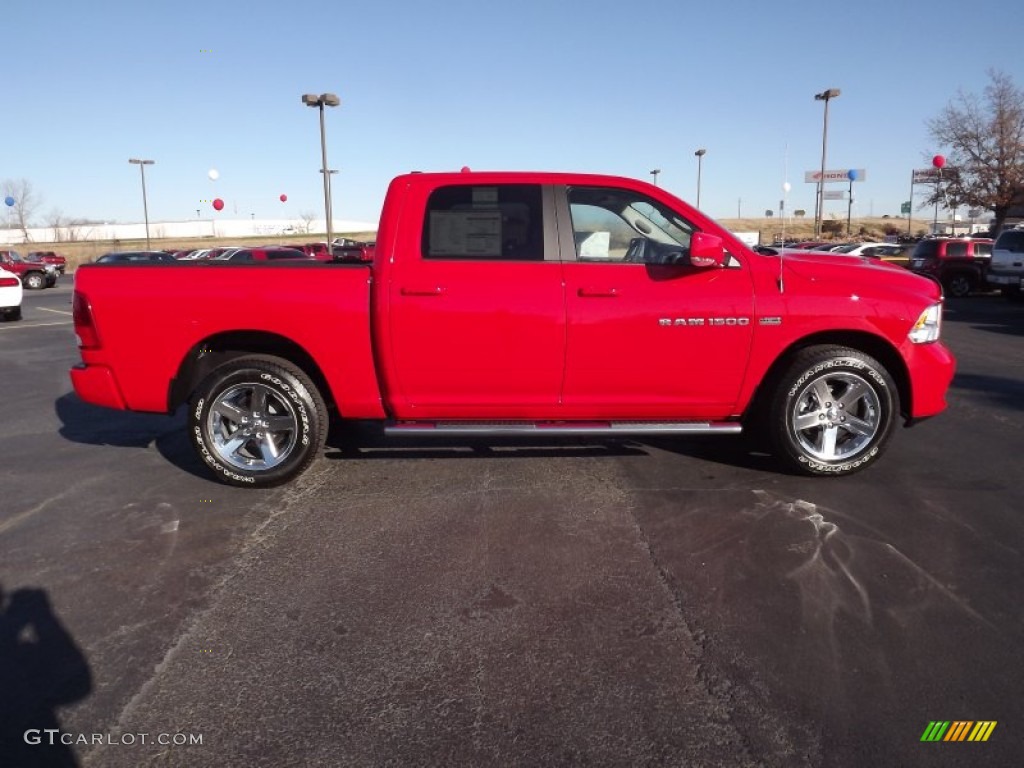 Flame Red 2012 Dodge Ram 1500 Sport Crew Cab Exterior Photo #59186912