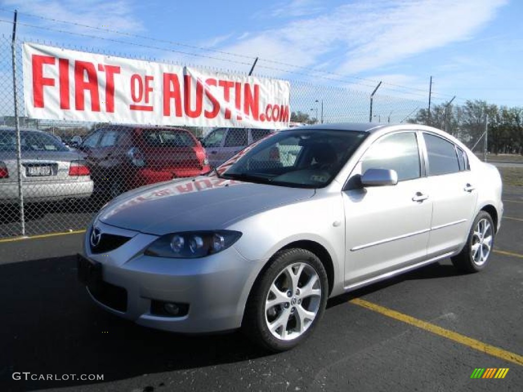 2009 MAZDA3 i Sport Sedan - Sunlight Silver Metallic / Black photo #1