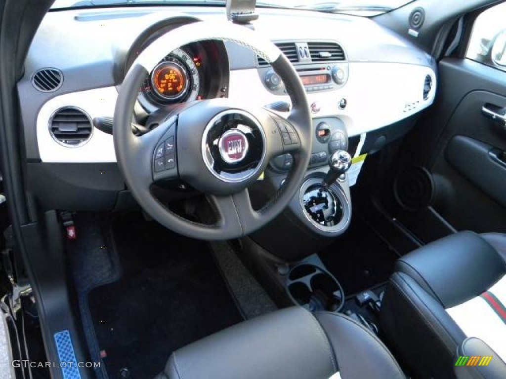 2012 Fiat 500 Gucci 500 by Gucci Nero (Black) Dashboard Photo #59188046