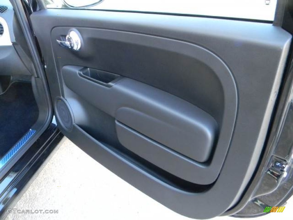 2012 Fiat 500 Gucci 500 by Gucci Nero (Black) Door Panel Photo #59188115