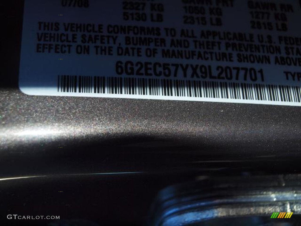 2009 G8 GT - Magnetic Gray Metallic / Onyx photo #17