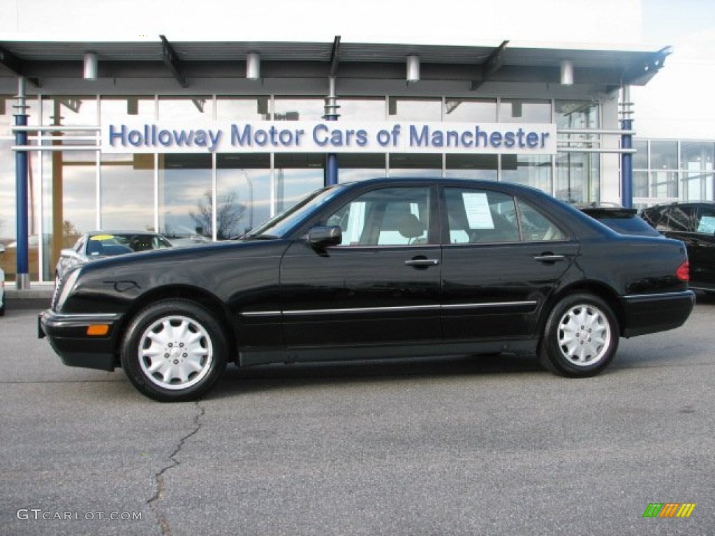 1998 E 320 4Matic Sedan - Black / Parchment photo #1