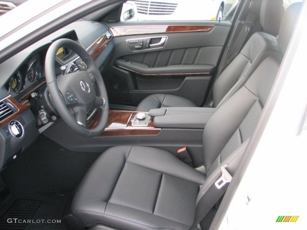 Black Interior 2012 Mercedes-Benz E 350 4Matic Sedan Photo #59190047