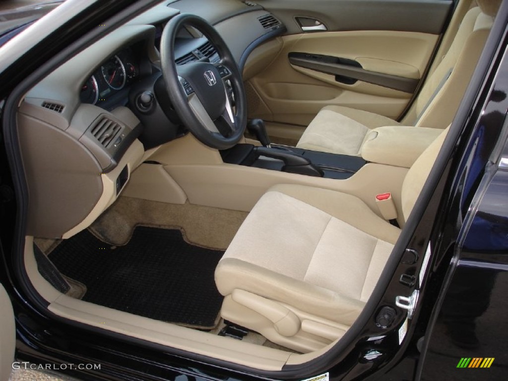 2010 Accord LX Sedan - Crystal Black Pearl / Ivory photo #10