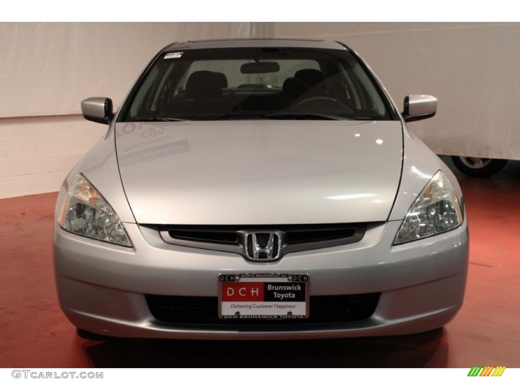 2004 Accord EX Sedan - Satin Silver Metallic / Black photo #2