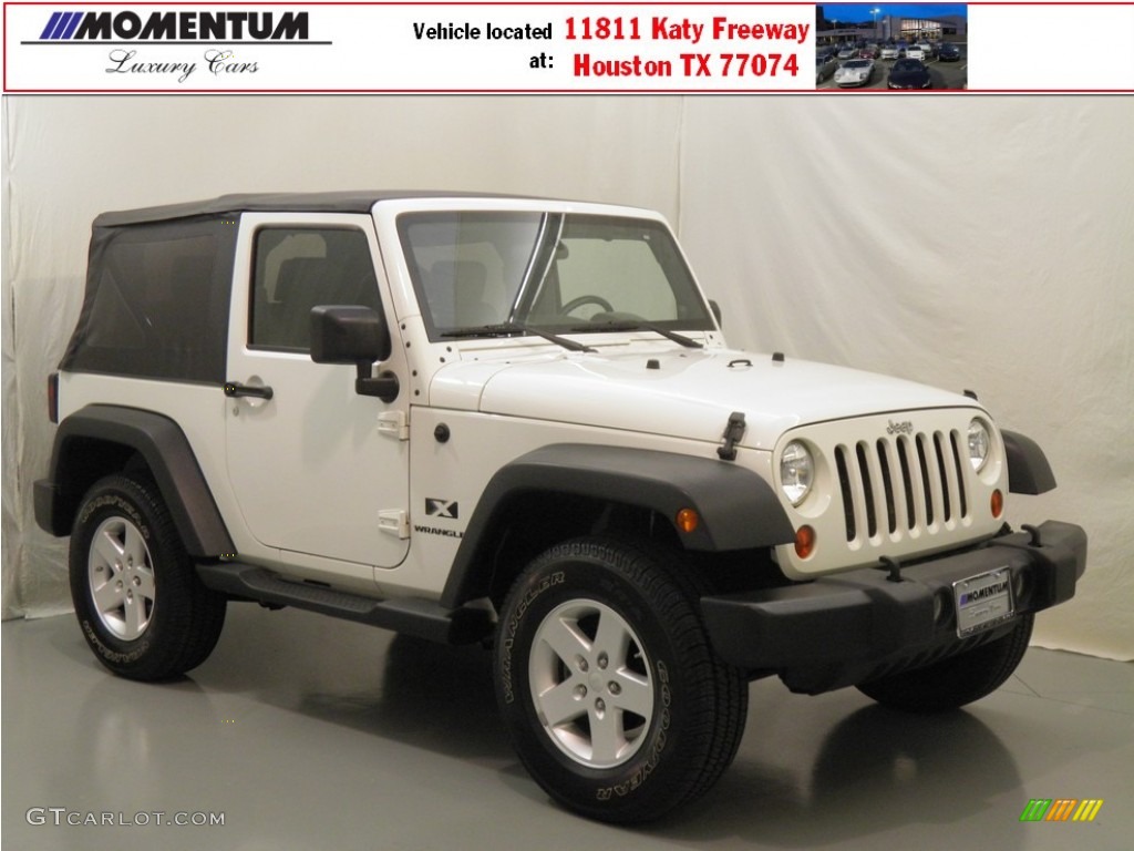 2009 Wrangler X 4x4 - Stone White / Dark Slate Gray/Medium Slate Gray photo #1