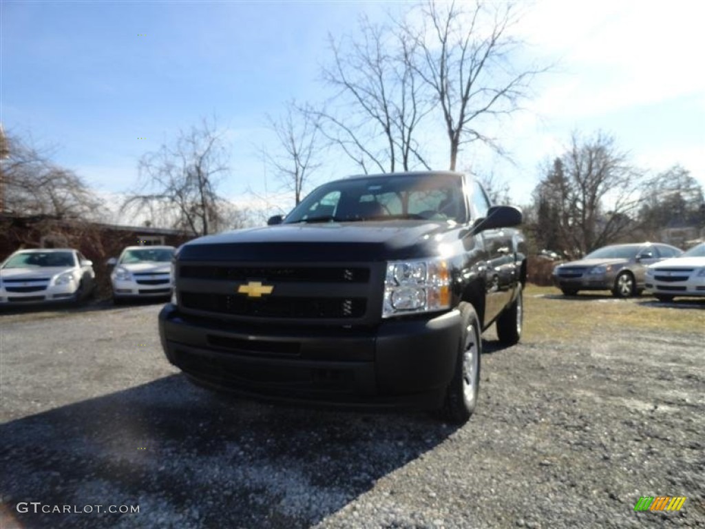 2012 Silverado 1500 Work Truck Regular Cab - Black / Dark Titanium photo #2