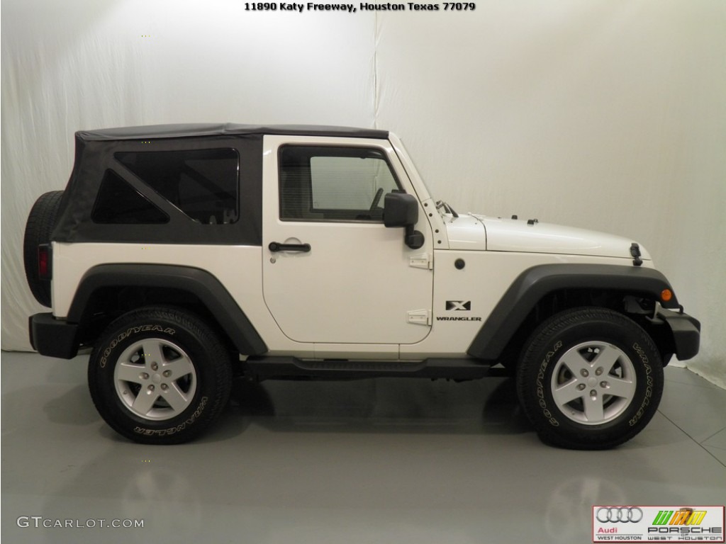 2009 Wrangler X 4x4 - Stone White / Dark Slate Gray/Medium Slate Gray photo #6