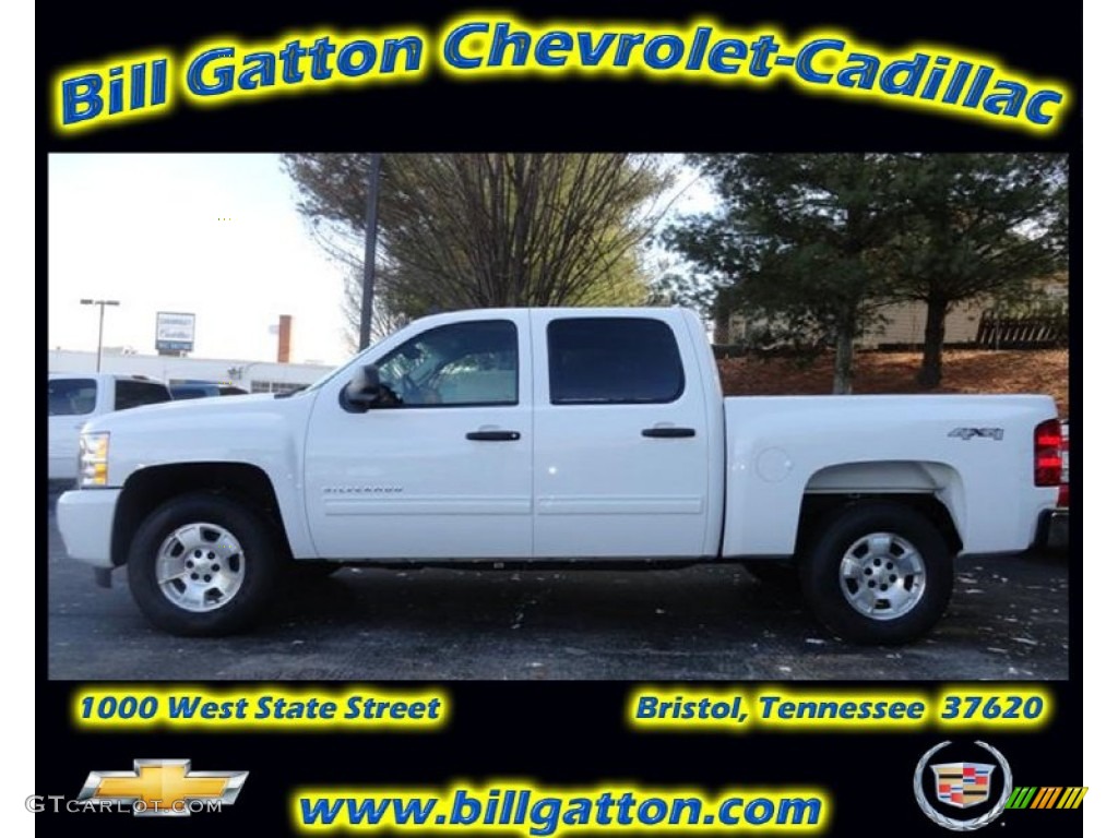 2011 Silverado 1500 LT Crew Cab 4x4 - Summit White / Ebony photo #1