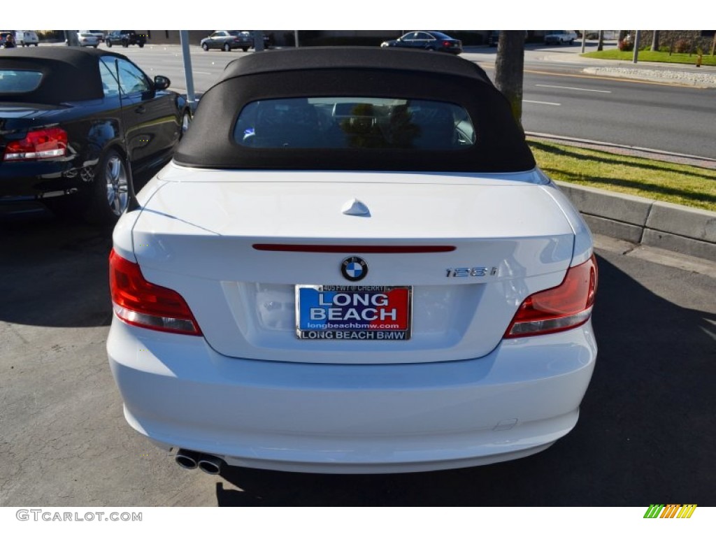 2012 1 Series 128i Convertible - Alpine White / Black photo #5