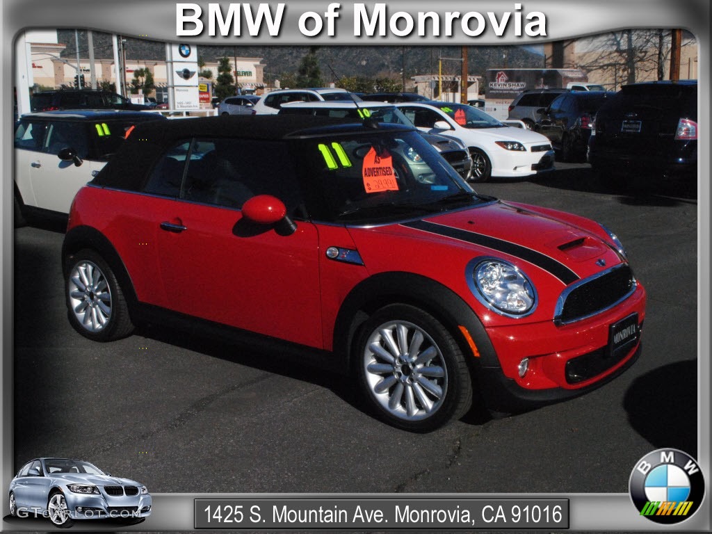 2011 Cooper S Convertible - Chili Red / Carbon Black photo #1