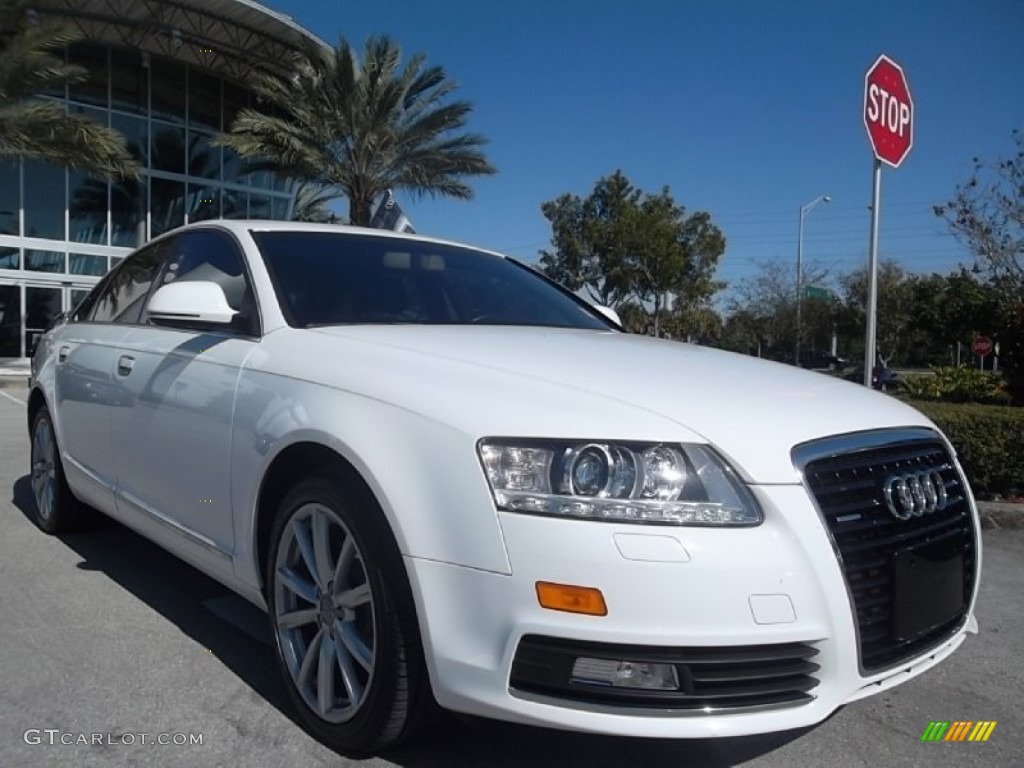 Ibis White 2009 Audi A6 3.0T quattro Sedan Exterior Photo #59194052