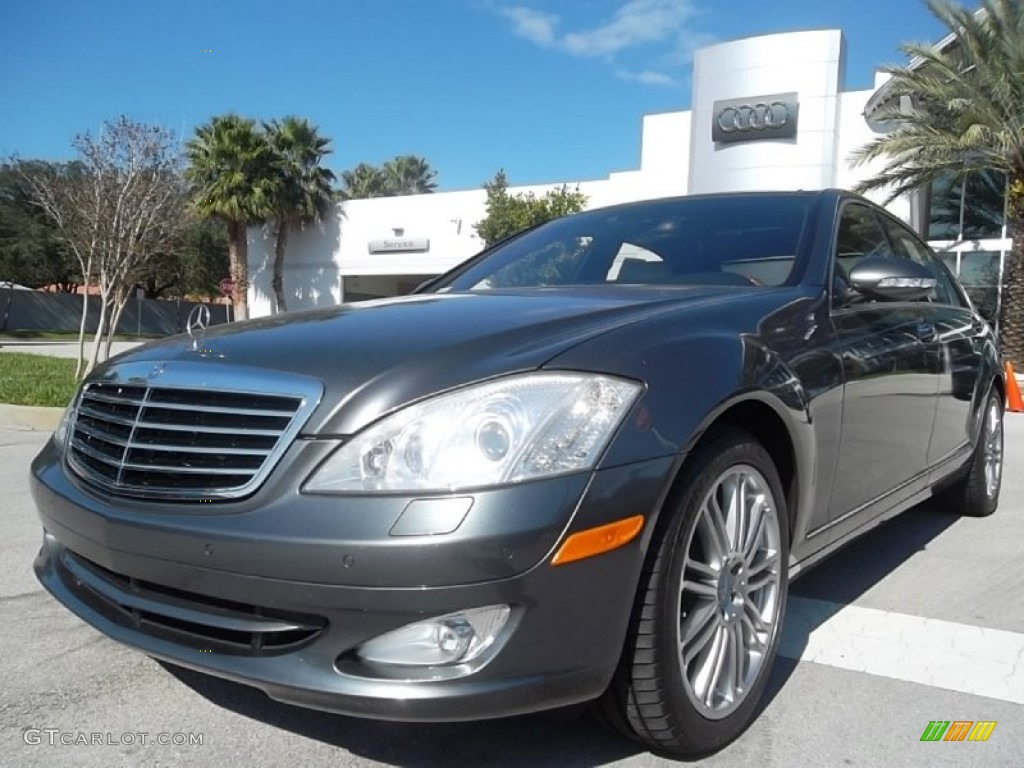 2007 S 550 Sedan - designo Graphite Metallic / designo Porcelain Beige photo #2