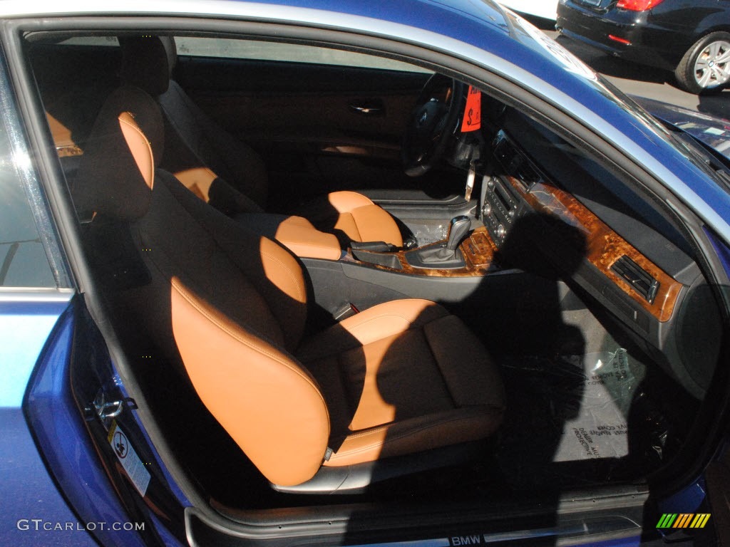 2008 3 Series 335i Coupe - Montego Blue Metallic / Saddle Brown/Black photo #4